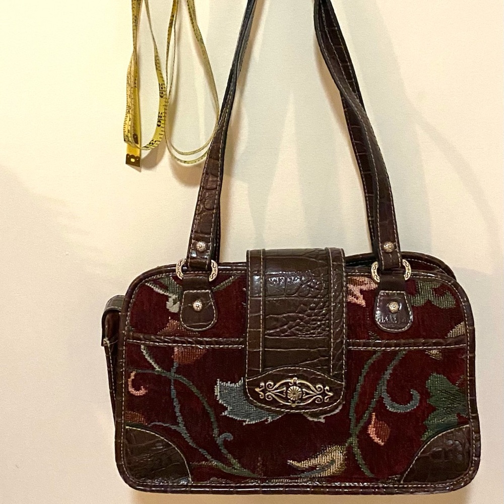 Floral Corduroy Purse